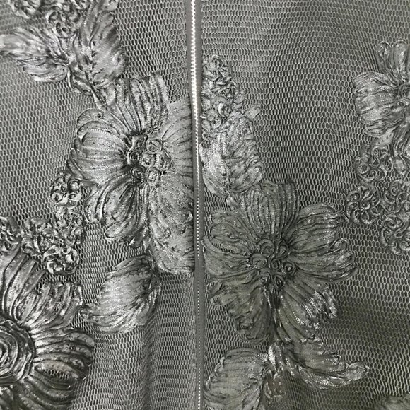 INA Bomber Jacket Black with Floral embroidered Detail S - Picture 5 of 7